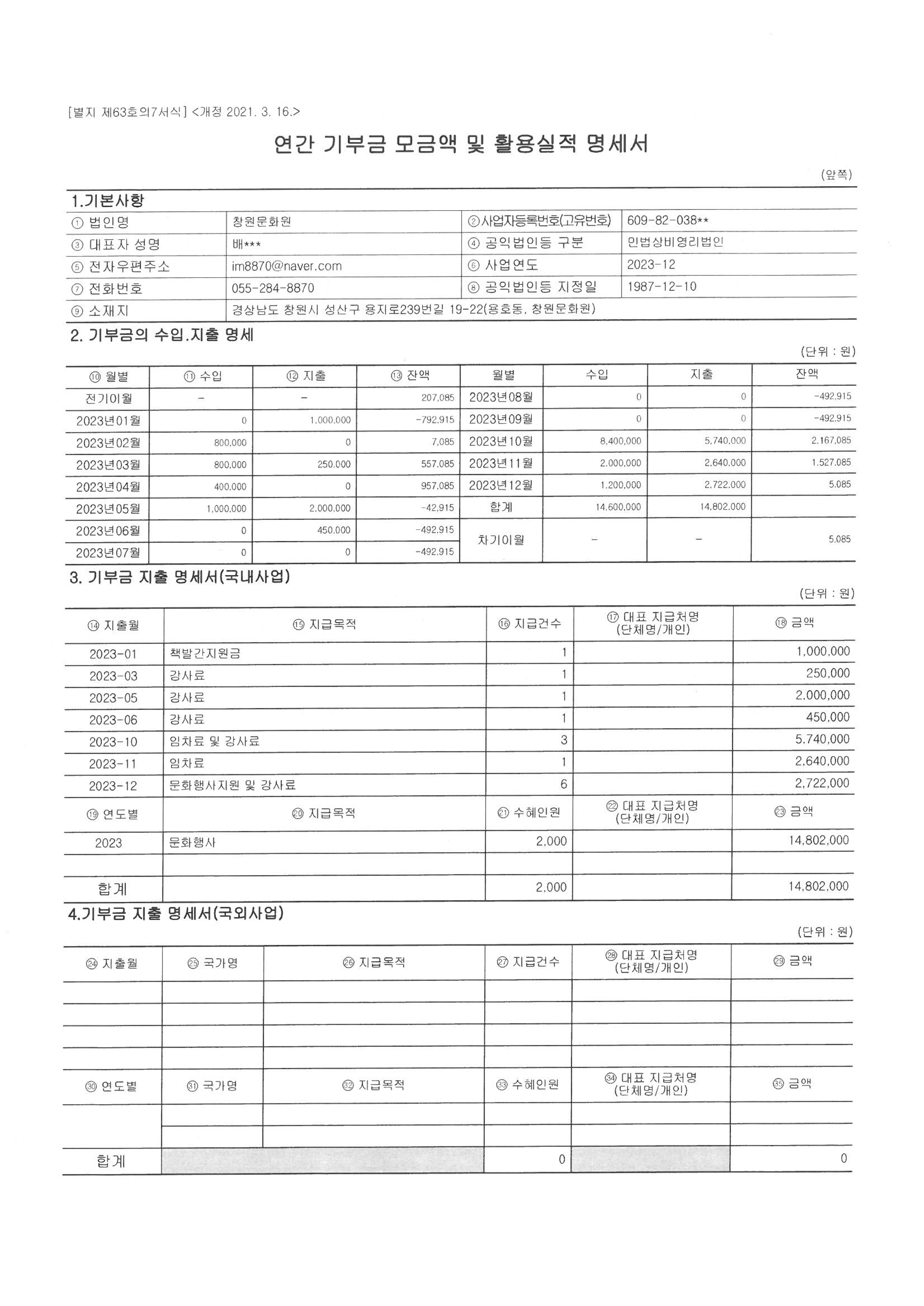 2023 연간 기부금모금액 및 활용실적 명세서1.png